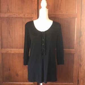 Merona, 3/4 length sleeve button up tee